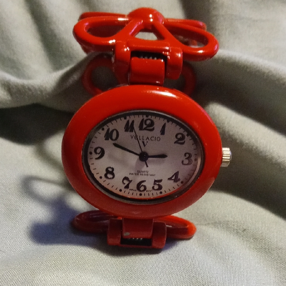 Red Youlacio Watch with Bow Design